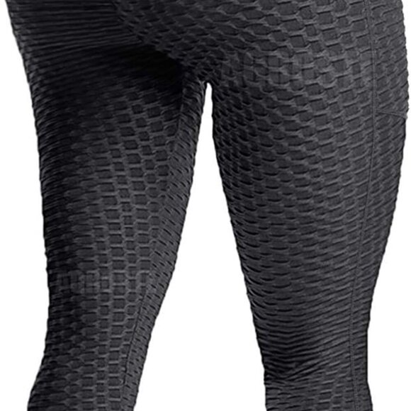 Women's High Waist Stretchy Yoga Pants with Butt Lift and Pockets for Workout - Picture 1 of 6